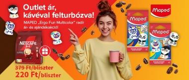 Outlet ár, kávéval felturbózva!